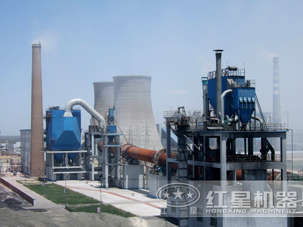 山東白灰回轉窯工作現場 山東白灰回轉窯工作現場