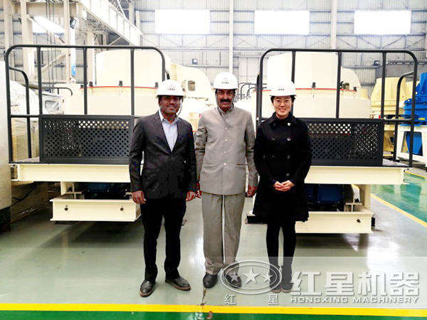 第五代環保節能制砂機與國外客戶合作 第五代環保節能制砂機與國外客戶合作