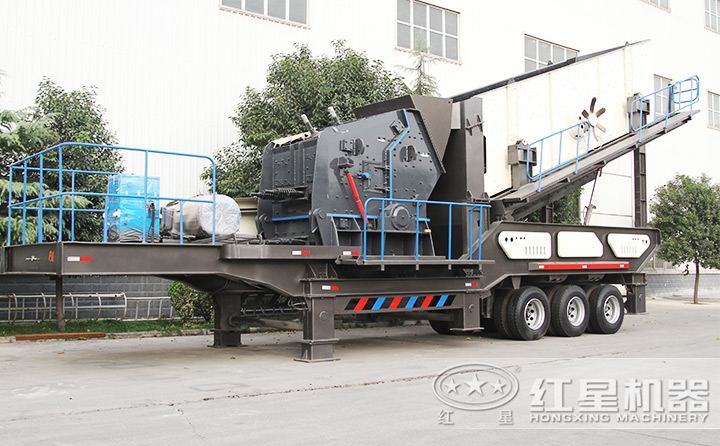 反擊破+振動篩移動破碎站，細碎+篩分 