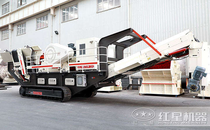 履帶移動建筑垃圾顎破粉碎機(jī)