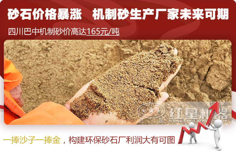 機制砂價格上漲，合理構建環保砂石廠更賺錢