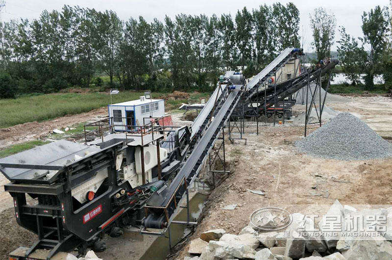安徽全自動流動碎石打沙機生產(chǎn)線現(xiàn)場 安徽全自動流動碎石打沙機生產(chǎn)線現(xiàn)場