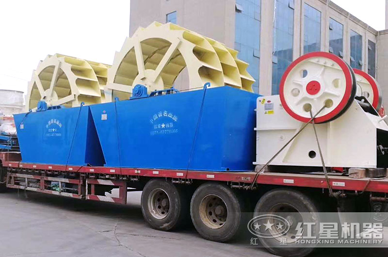 時產200噸破碎洗沙設備發(fā)貨中