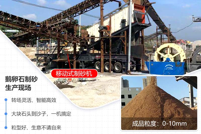 移動式制砂機作業現場圖 移動式制砂機作業現場圖