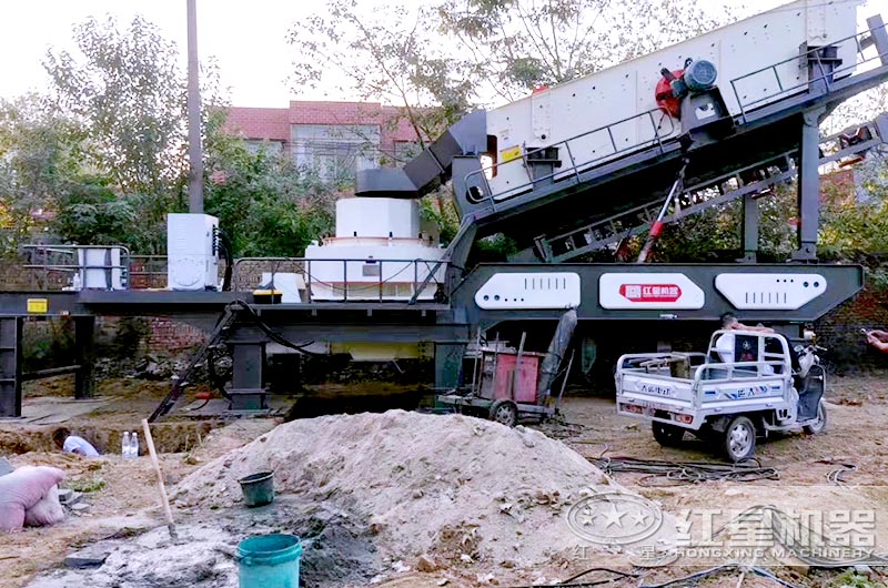 山西客戶移動制沙機(jī)一體式生產(chǎn)現(xiàn)場 山西客戶移動制沙機(jī)一體式生產(chǎn)現(xiàn)場