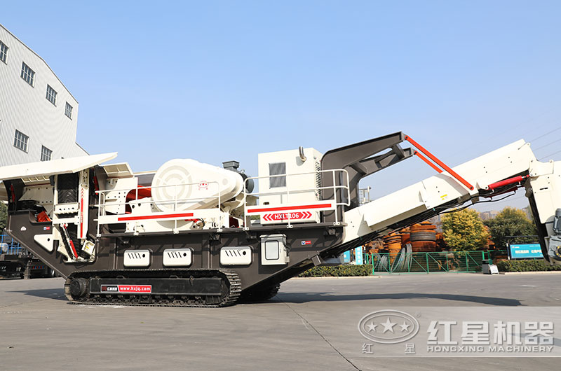 可流動(dòng)的石頭全自動(dòng)破碎機(jī)，履帶式