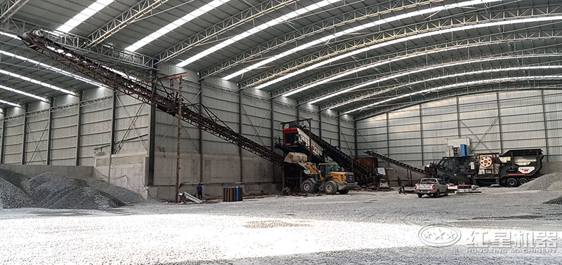 全封閉移動碎石生產線 全封閉移動碎石生產線