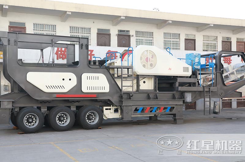 移動建筑垃圾粉碎機:輪胎移動鄂破機 移動建筑垃圾粉碎機:輪胎移動鄂破機