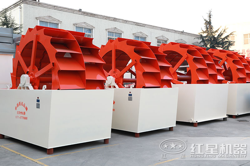 雙輪、三輪斗式洗砂機圖片