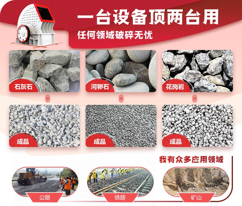 一次成型，破碎效率高