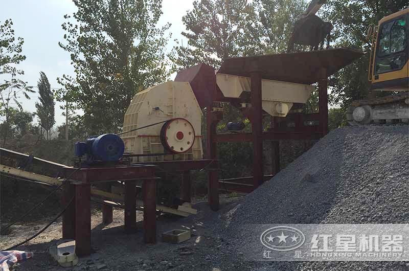 煤矸石制砂加工現場 煤矸石制砂加工現場